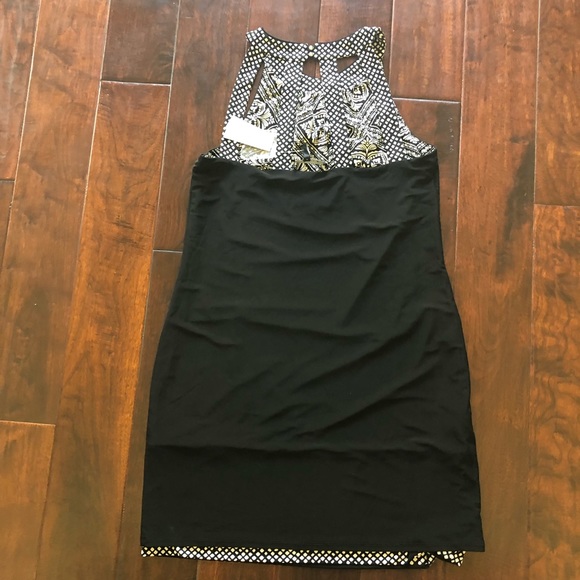 white dress with blue flowers And Floral Maxi Lace Back JuneFish Women's Summer Dress Taglia:S/M New MD